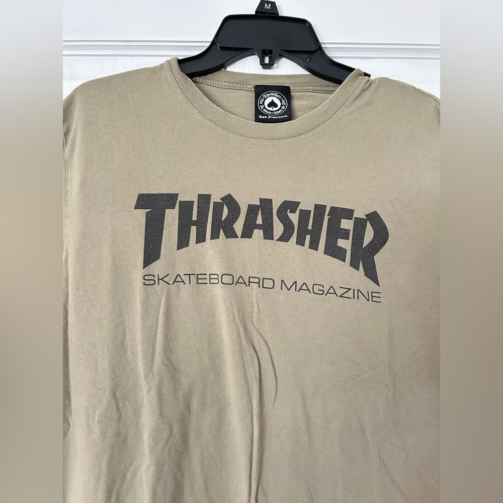 Army green Thrasher T-shirt - Picture 2 of 3